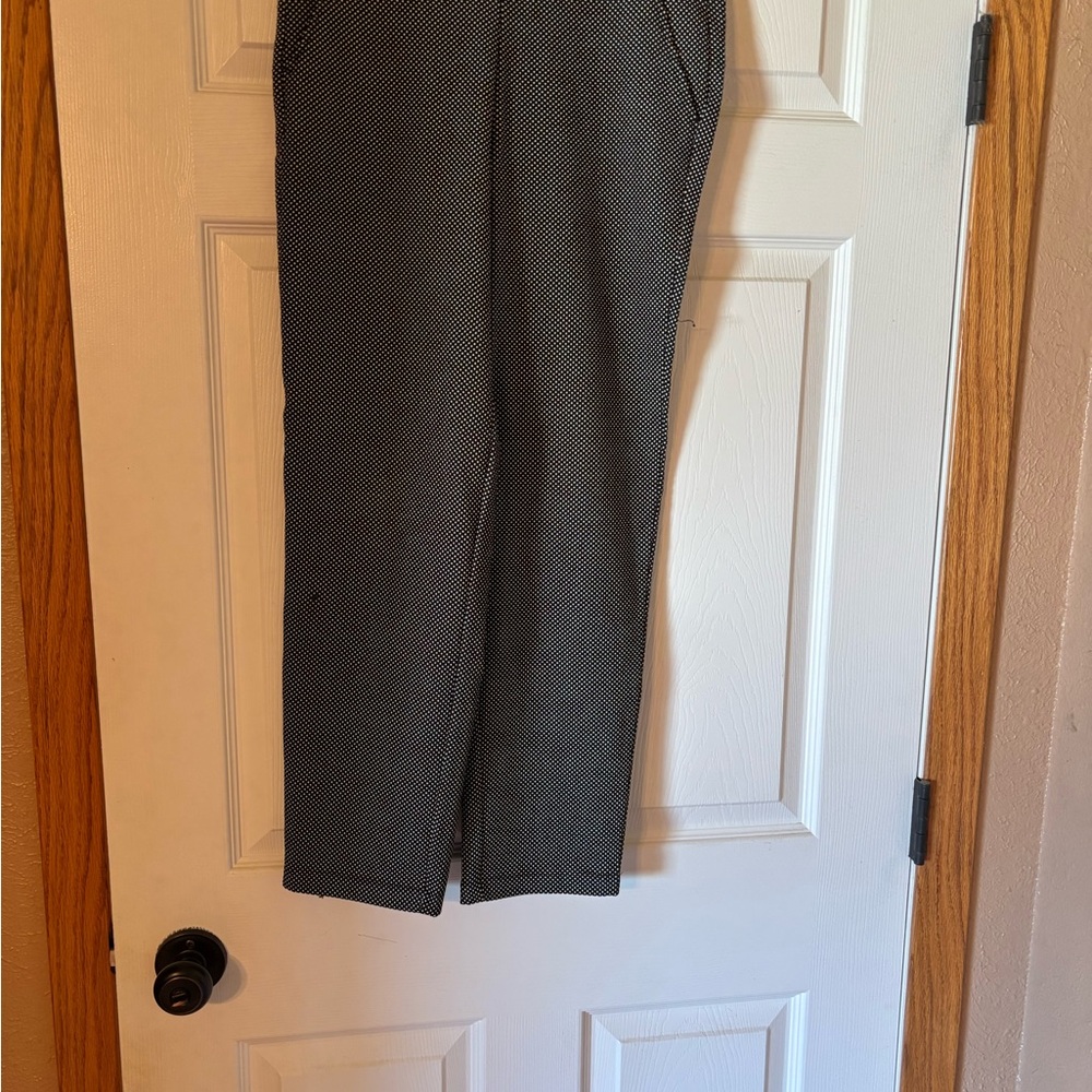 Women Black and White Patterned Pants
